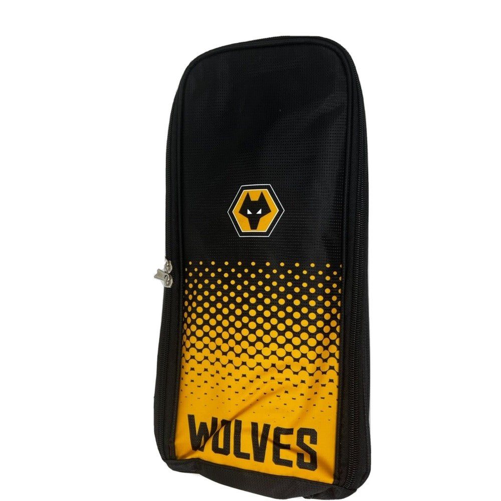 Black-Yellow - Side - Wolverhampton Wanderers FC Unisex Adult Fade Boot Bag