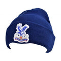 Navy - Front - Crystal Palace FC Unisex Adult Knitted Beanie