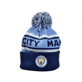 Blue-White - Back - Manchester City FC Bronx Bobble Knitted Hat