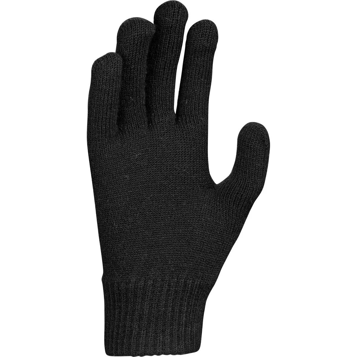 Black - Back - Nike Mens Knitted Swoosh Gloves
