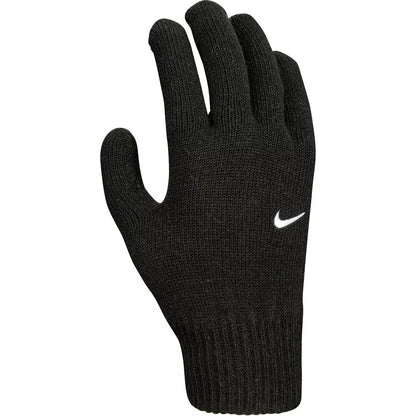 Black - Front - Nike Mens Knitted Swoosh Gloves