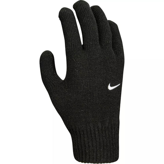 Black - Front - Nike Mens Knitted Swoosh Gloves