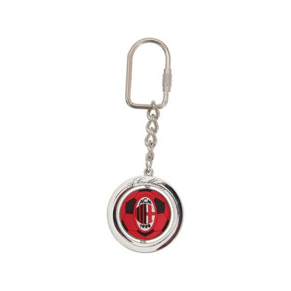 Black-Red-White - Front - AC Milan Crest Keyring