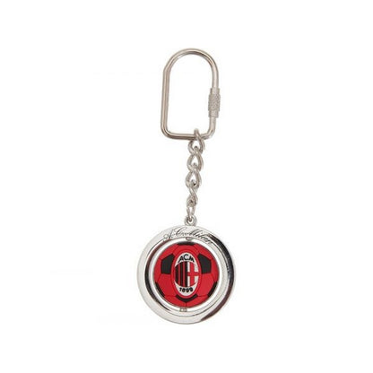 Black-Red-White - Front - AC Milan Crest Keyring
