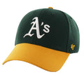 Green-Yellow - Front - 47 Unisex Adult MLB Oakland Athletics Baseball Cap