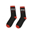 Black-Red - Front - Team Direct Childrens-Kids United We Stand Socks