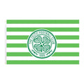 Green-White - Front - Celtic FC Stripe Crest Flag