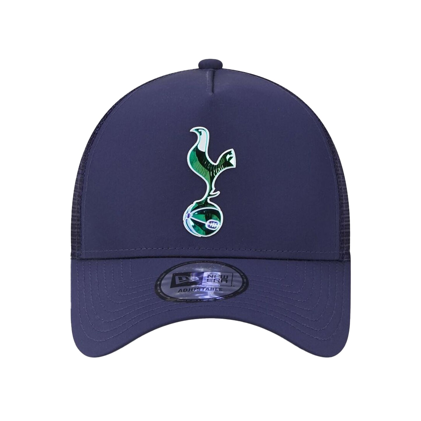 Navy - Front - New Era Unisex Adult Iridescent Tottenham Hotspur FC Trucker Cap