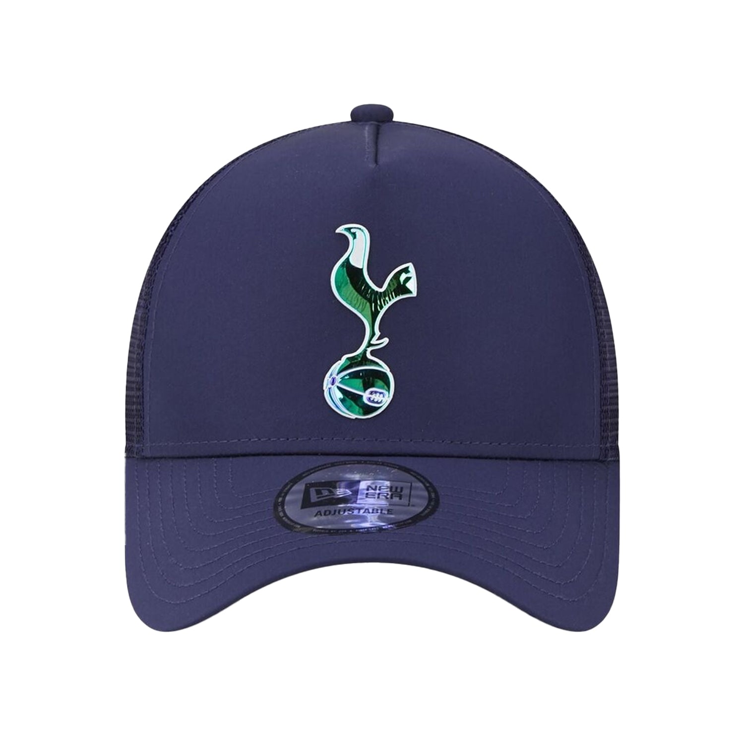 Navy - Front - New Era Unisex Adult Iridescent Tottenham Hotspur FC Trucker Cap