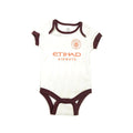 Sky Blue-White-Claret Red - Side - Manchester City FC Baby Home & Away Kit Bodysuit (Pack of 2)