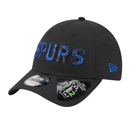 Black - Side - New Era Unisex Adult 9FORTY Tottenham Hotspur FC Repreve Polyester Cap
