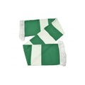 Green-White - Front - BB Sports Bar Knitted Winter Scarf