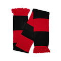 Black-Red - Front - BB Sports Bar Knitted Winter Scarf