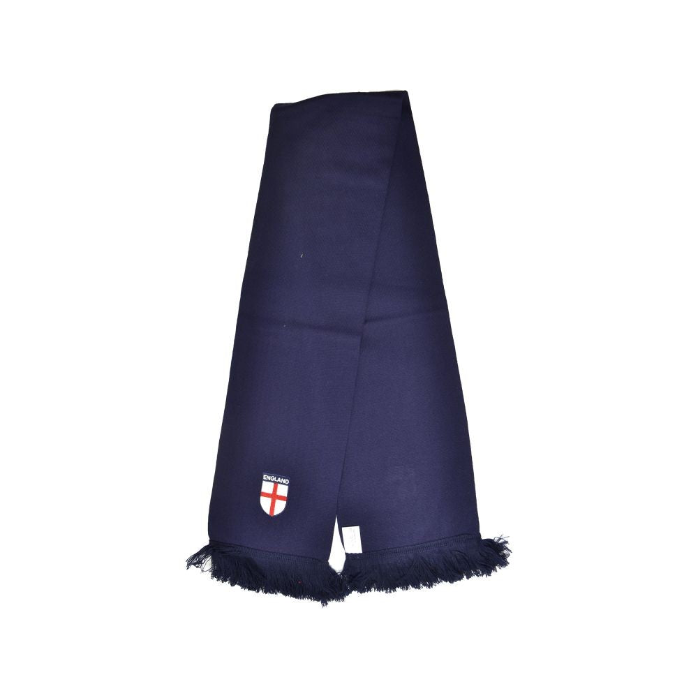 Navy - Back - England FA Luxury Crest Fine Knit Scarf