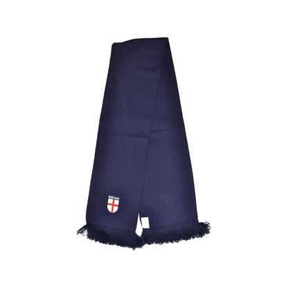 Navy - Back - England FA Luxury Crest Fine Knit Scarf