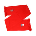 Red - Front - England FA Luxury Crest Fine Knit Scarf