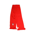 Red - Back - England FA Luxury Crest Fine Knit Scarf