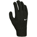 Black-White - Front - Nike Childrens-Kids Knitted Swoosh Winter Gloves