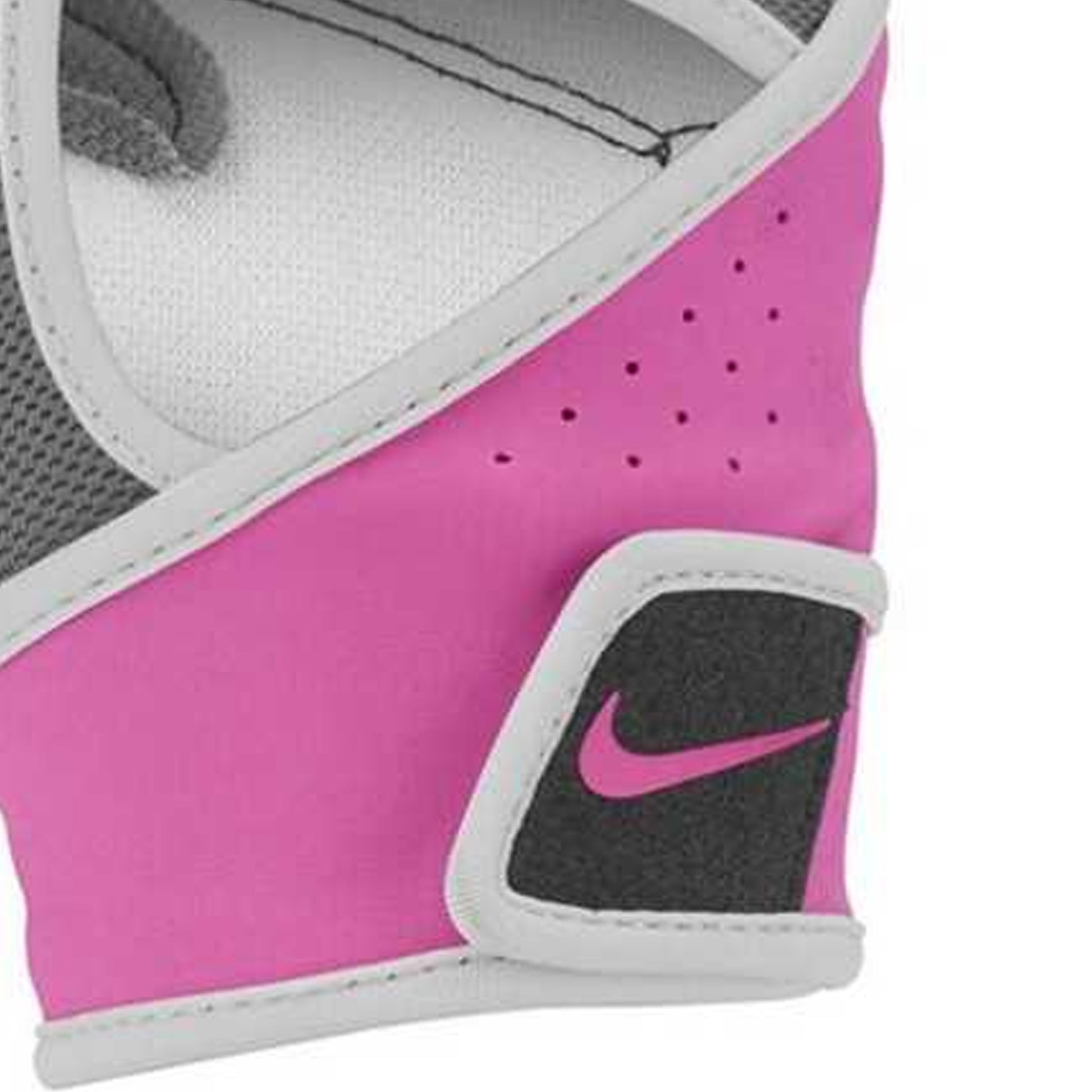 Pewter-Pinksicle - Lifestyle - Nike Womens-Ladies Gym Premium Sport Fingerless Gloves
