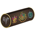 Brown-Multicoloured - Back - Harry Potter Hogwarts Crest Pencil Case