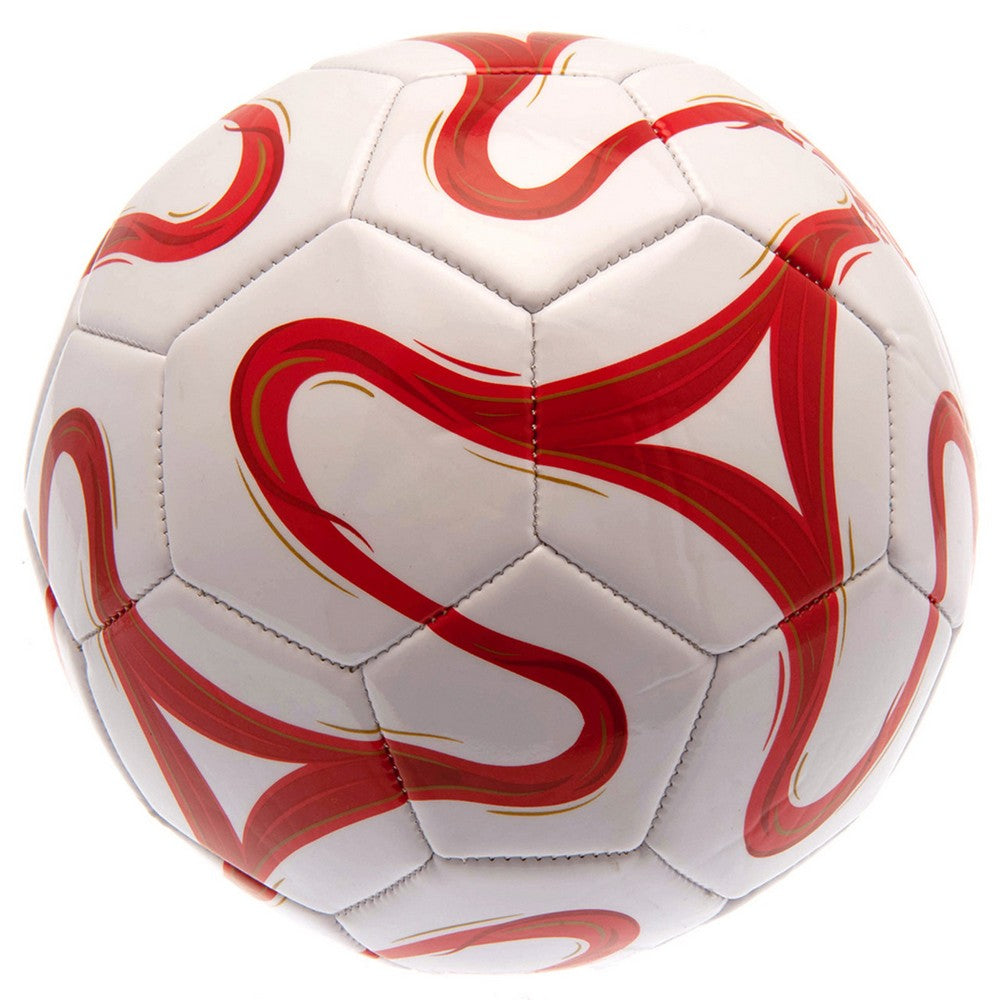 White-Red - Back - Liverpool FC Crest Football