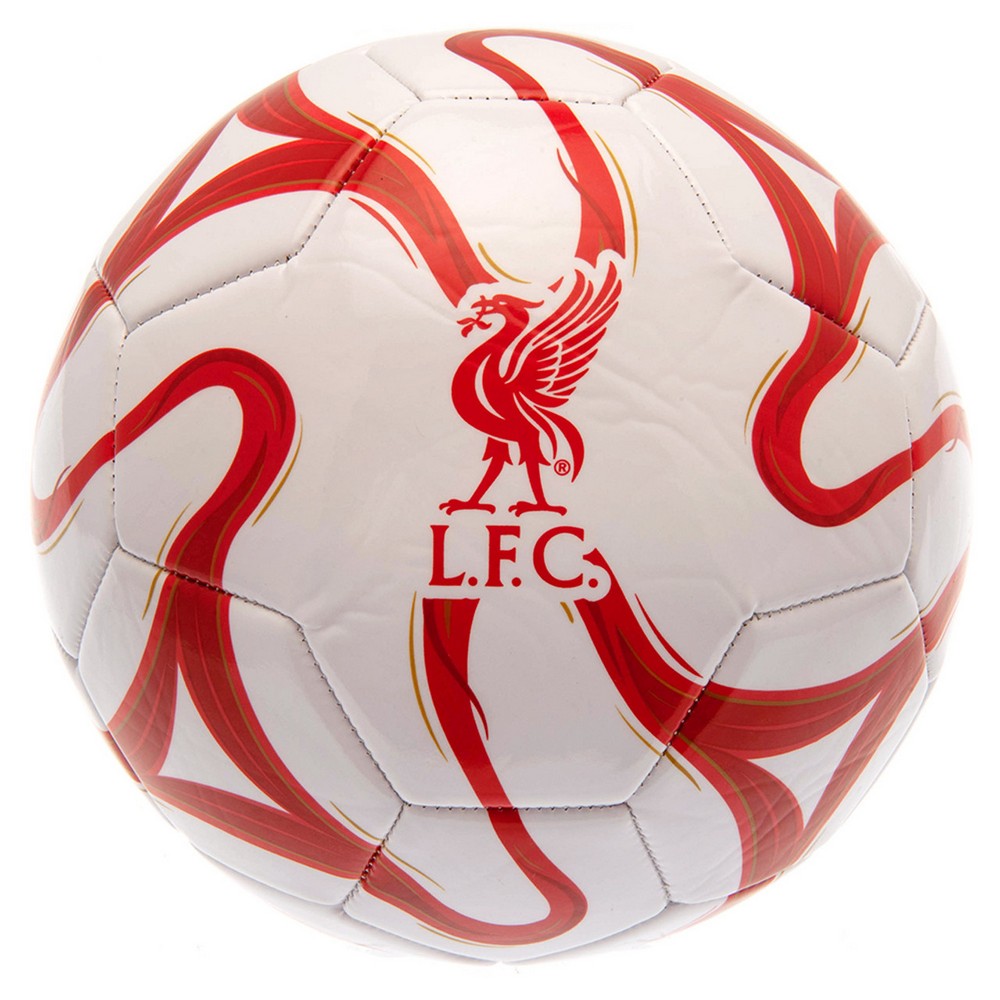 White-Red - Front - Liverpool FC Crest Football