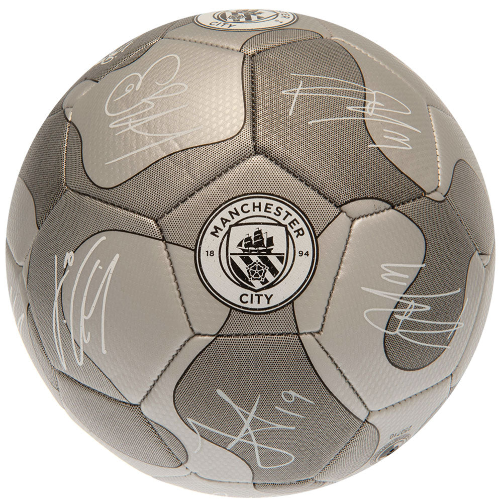 Silver - Back - Manchester City FC Signature Football