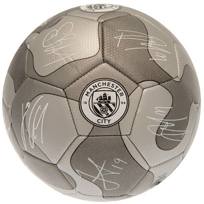 Silver - Back - Manchester City FC Signature Football