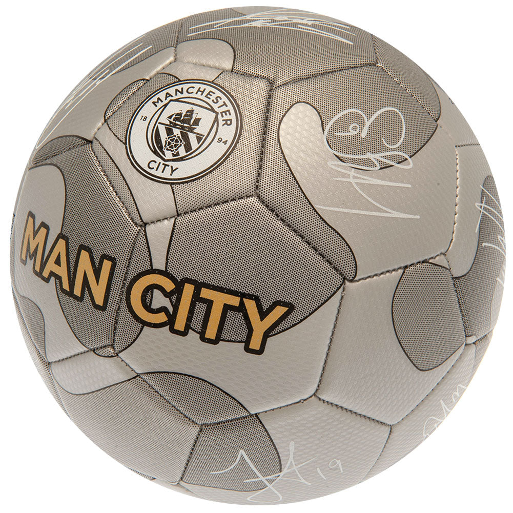 Silver - Side - Manchester City FC Signature Football