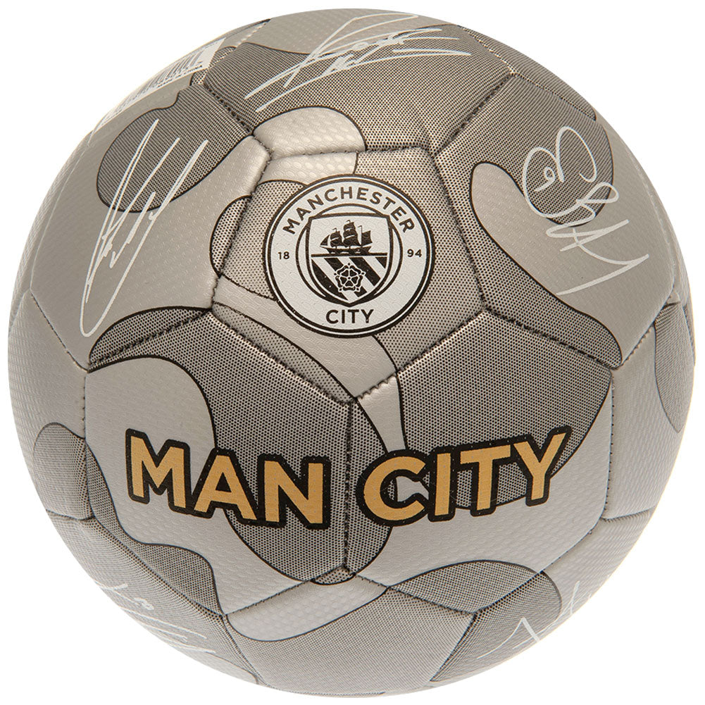 Silver - Front - Manchester City FC Signature Football