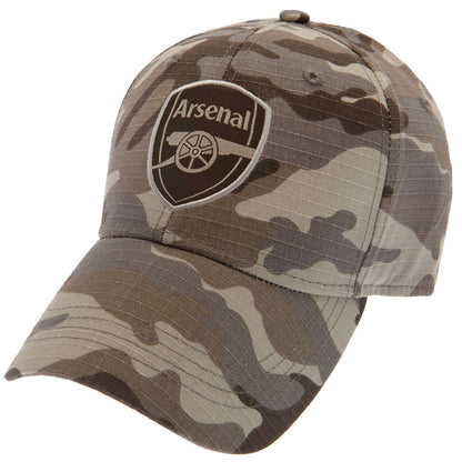 Green - Front - Arsenal FC Unisex Adult Camo Backstrap Baseball Cap