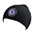Black - Back - Chelsea FC Crest Knitted Beanie