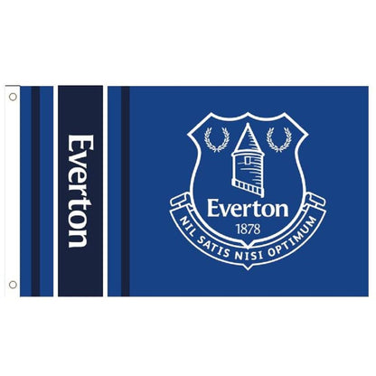 Blue-White - Front - Everton FC Wordmark Stripe Flag