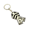 Black-White - Front - Juventus FC Scarf Keyring