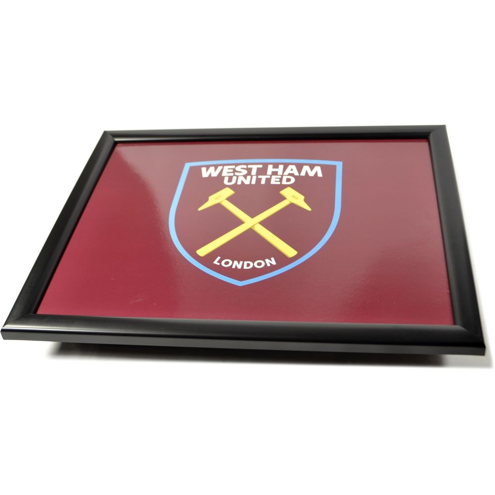 Maroon-Blue-Yellow - Back - West Ham United FC Cushion Lap Tray