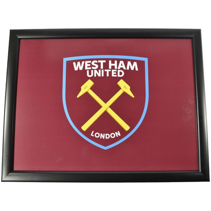 Maroon-Blue-Yellow - Front - West Ham United FC Cushion Lap Tray