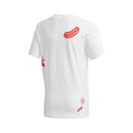 White-Red - Back - Adidas Childrens-Kids Collegiate Badge T-Shirt