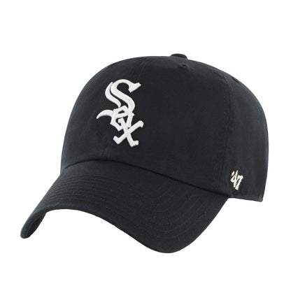 Black-White - Front - Chicago White Sox Clean Up 47 Baseball Cap