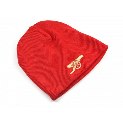 Red-Gold - Back - Arsenal FC Official Football Core Cannon Emblem Beanie Hat