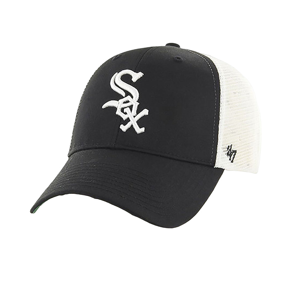 Black-White - Front - Chicago White Sox Unisex Adult Branson 47 Baseball Cap