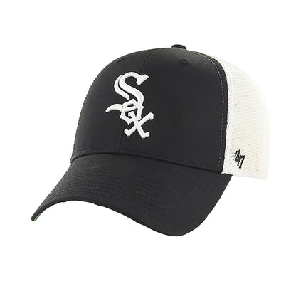 Black-White - Front - Chicago White Sox Unisex Adult Branson 47 Baseball Cap
