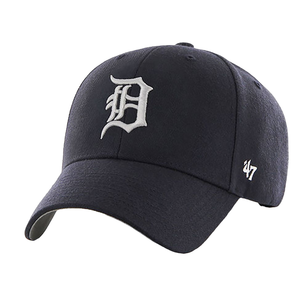 Navy - Front - Detroit Tigers Unisex Adult MVP 47 Baseball Cap