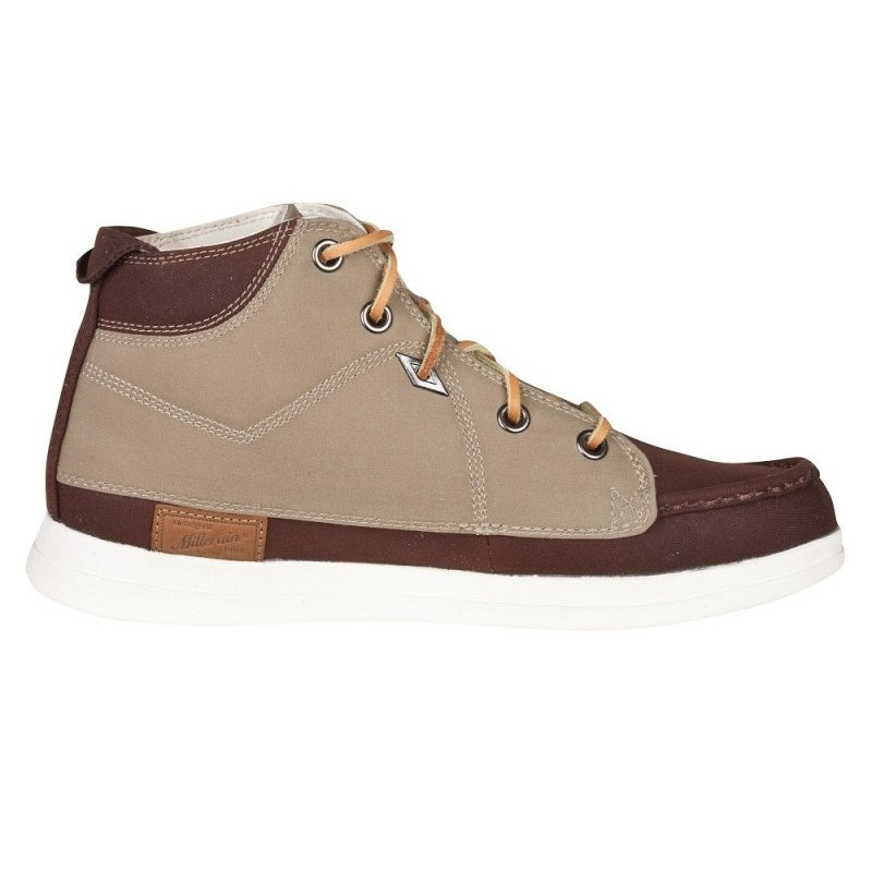 Brown-Cream - Back - Umbro Unisex Adult 27A Spinningfield Millerain Leather Mid Cut Shoes