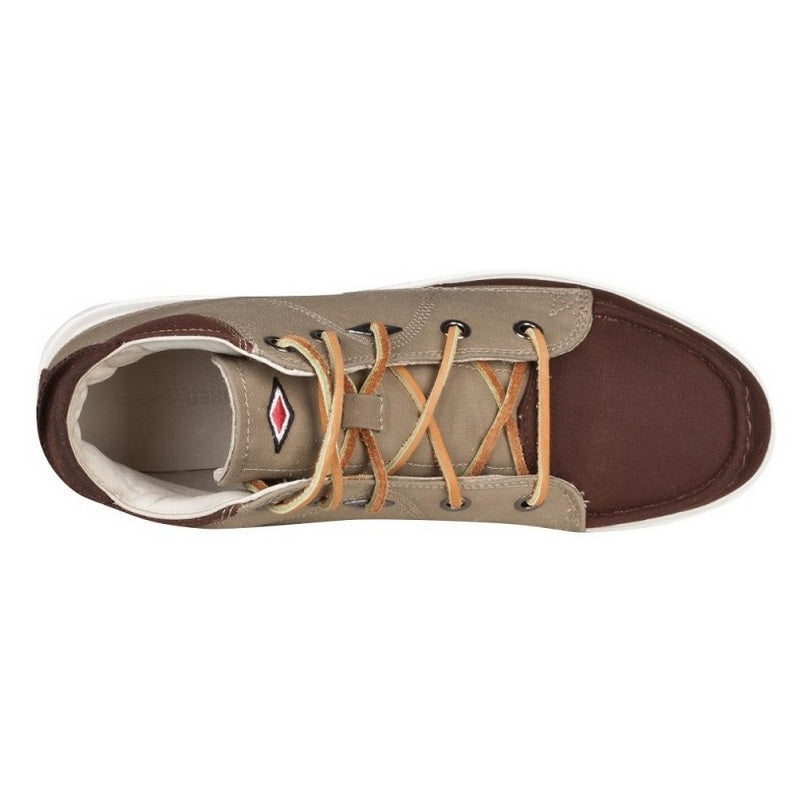 Brown-Cream - Front - Umbro Unisex Adult 27A Spinningfield Millerain Leather Mid Cut Shoes