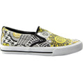 White-Yellow-Black - Front - Vision Street Wear Unisex Adult Janis Trainers