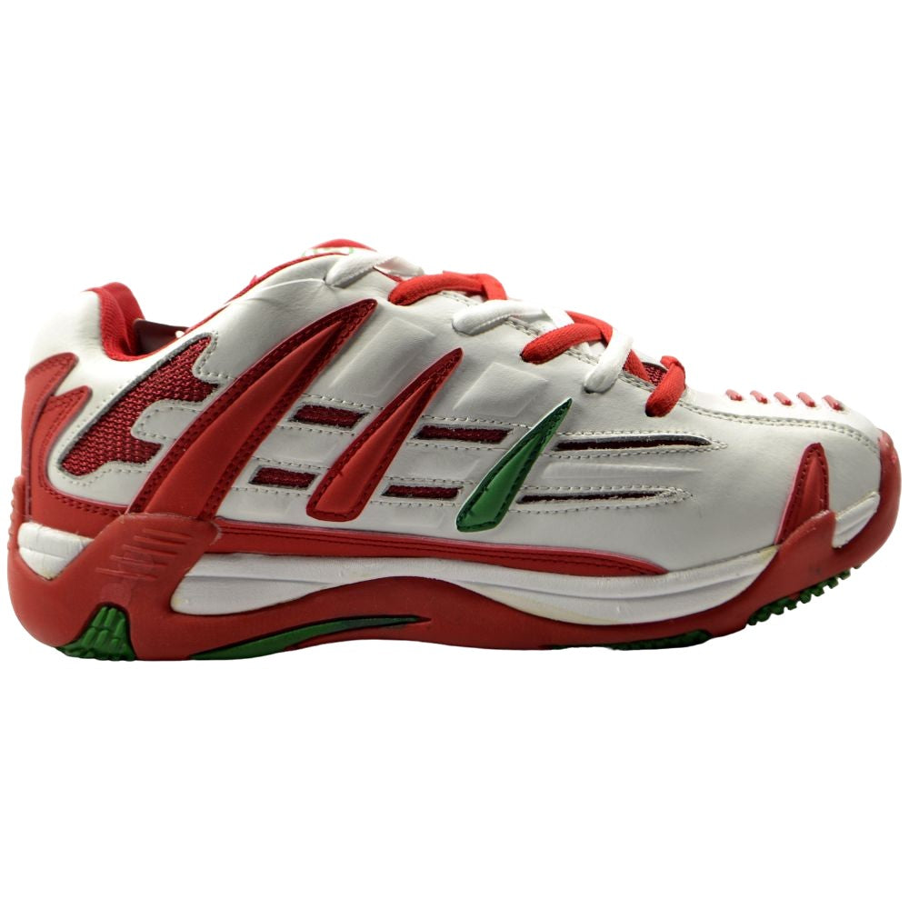 White-Red - Front - Rurik Unisex Adult Flames Skate Shoes