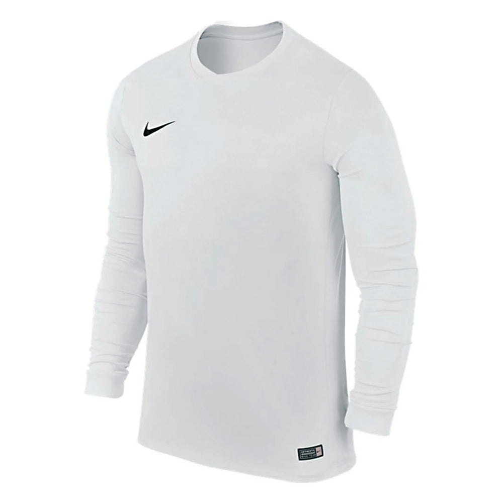 White - Front - Nike Mens Park VI Long-Sleeved T-Shirt