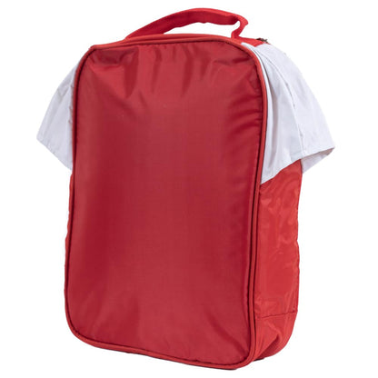 Red-White - Back - Arsenal FC Home Kit Lunch Bag