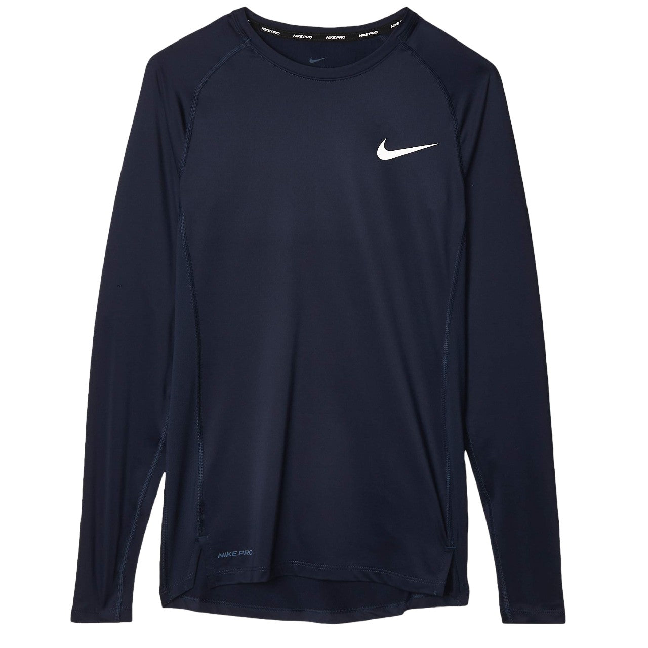 Black - Front - Nike Mens Pro Long-Sleeved Base Layer Top