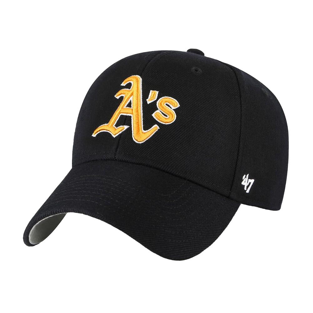 Black - Front - Oakland Athletics MVP 47 Baseball Cap
